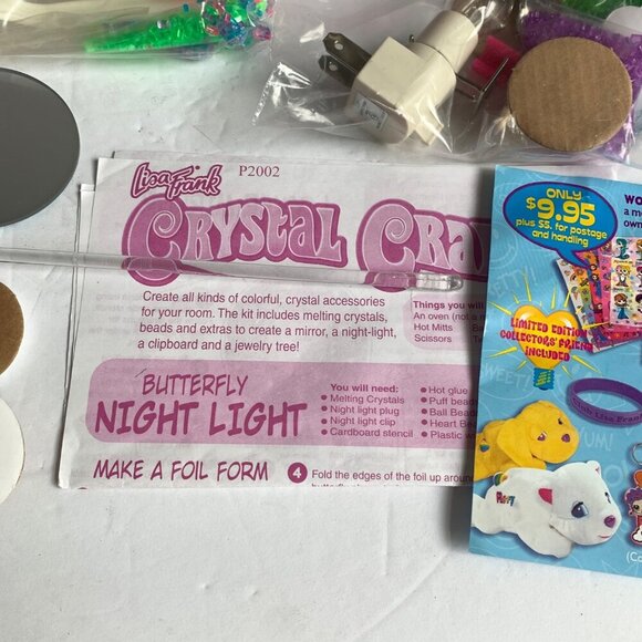 LISA FRANK Vintage Crystal Crafts Kit - Picture 7 of 7